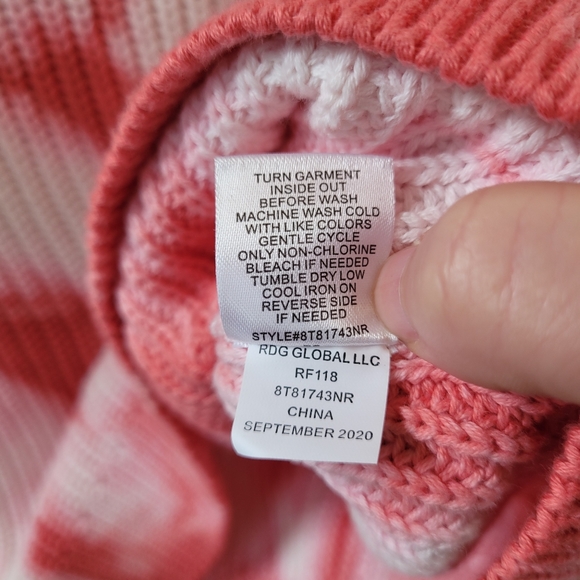 FRESHMAN 1996 Popsi Melt Tie Dye Sweater Size XL(16) - Picture 4 of 5